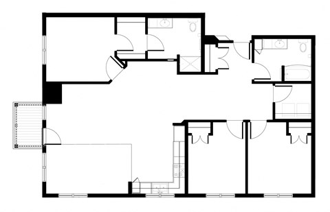 Three Bedroom Corner Unit Floorplan at Balsam II Apartments in Dayton, MN